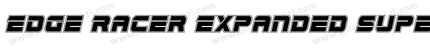 Edge Racer Expanded Super Italic字体转换